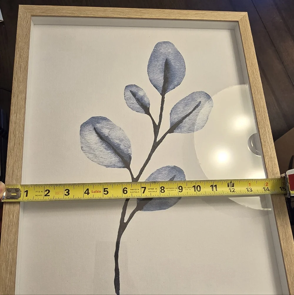 Set of Two Framed Shadow Box Leaf Art Prints - Picture 7 of 9